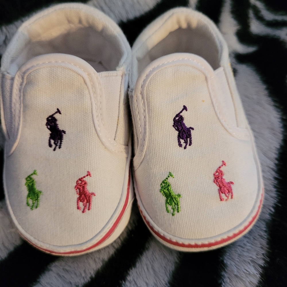 Infant girls  crib shoes